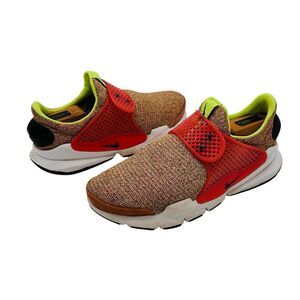 NIKE Sock Dart SE Ghost Green Hot Punch 862412-301 Womens Size 8 Pink Green RARE